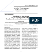 Non Scholae Sed Vitae Discimus Not For School But For Life We Learn Thoughts On The Traditional Lecture in Medical Educa