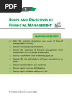 Scope and Objectives of Financial Management