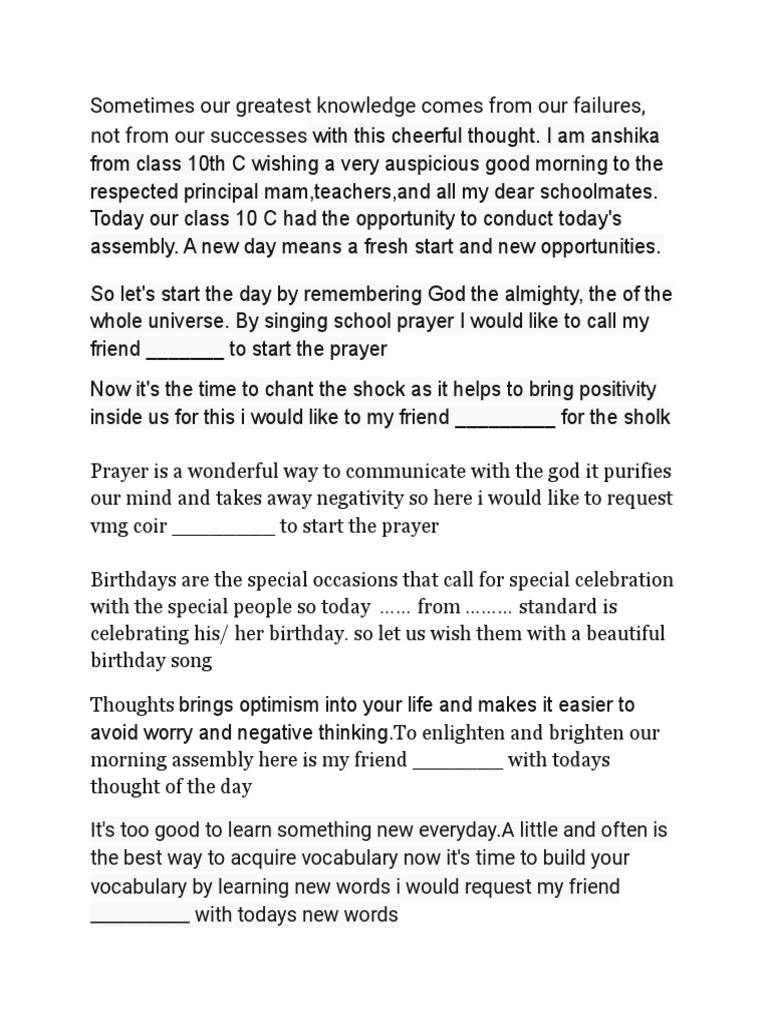 10 AMAZING FACTS FOR SCHOOL ASSEMBLY IN ENGLISH FOR CLASS 1 intelligence overview