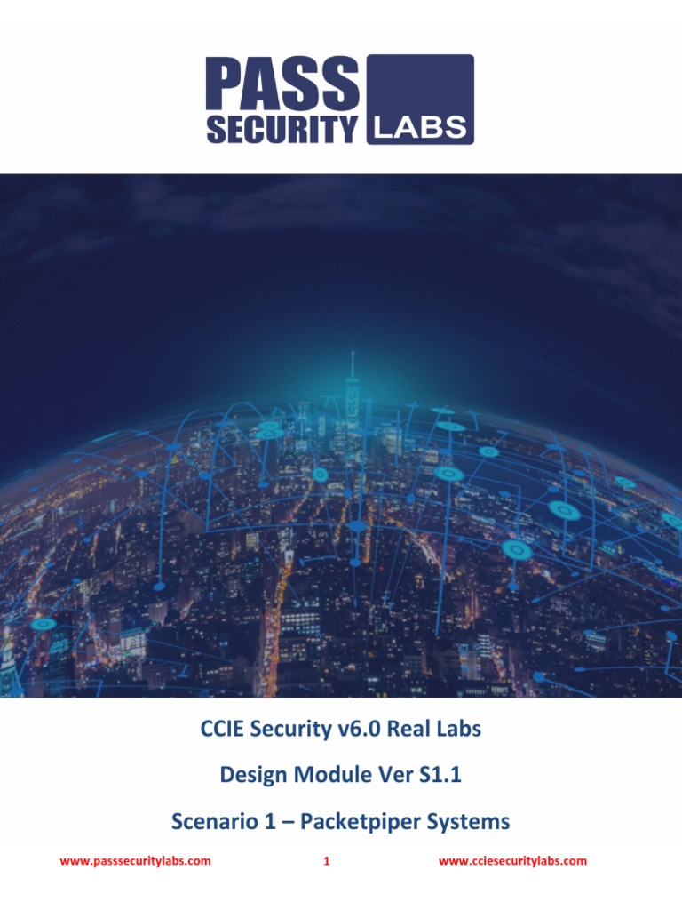 CCIE Security v6.0 Real Labs Design Module Ver S1.1 Scenario 1 ...