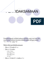 Matematika: Pertidaksamaan