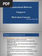 Organizational Behavior Chapter-6 Motivation Concepts: By:Berihun Muche (PHD)