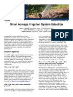 Small Acreage Irrigation System Selection