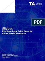 Silabus Basic Cyber Security untuk Sektor Kesehatan