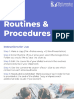 Routines and Procedures