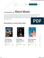 Country Sheet Music Sheet Music