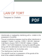 Law of Tort Trespass To Goods
