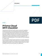 Prisma by Palo Alto Networks - Prisma Cloud RFP Checklist - Datasheet