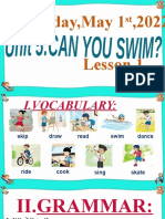 Unit 5 Can You Swim