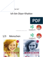 Ich Bin Diyor Khaitov: Wie Heißen Sie?