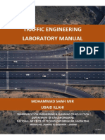 Traffic Engineering Lab Manual