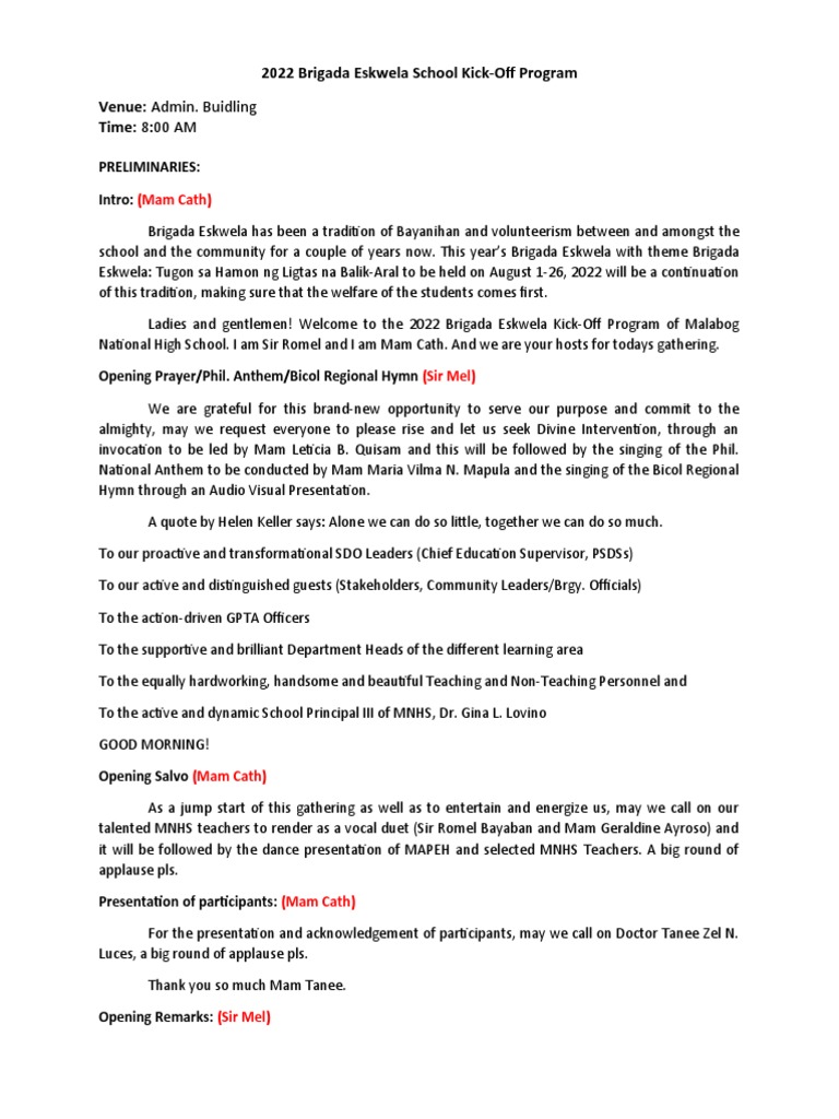 B.E Kick Off Script | PDF | Career & Growth | Social Science