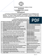 New Equivalence Board of Bse Odisha List 11.06.2019