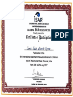 Certifirate of Lartiripation: Comdt Ses - Anane Komar
