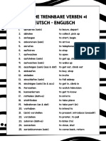 GERMAN SEPARABLE VERBS REFERENCE 1 WAVE BACKGROUND
