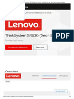 Thinksystem Sr630 (Xeon SP Gen 2) : Provided by Lenovo