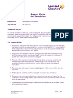 Support Worker - Job Description 2021