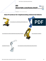 Best Practices For Implementing Industrial Robots