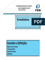 Termodinâmina Aula 1 Conceitos e Definições