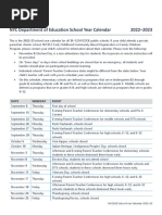 Parent Facing Calendar 2022 23