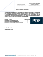 TJDFT - Comunicado Subjudice 29072022