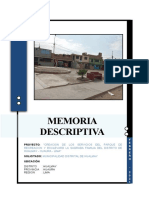 Memoria Descriptiva