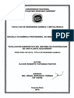 Evaluacion Energetica Del Sistema de Evaporacion