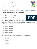 Apostila Adaptada - 6° Ano - Operações e Sistemas de Numeração