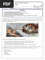 Avaliação de História - 1° Trimestre