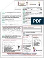 Worksheet de 04-06-18 A 09-06-18 Oral Test 1º 2018 Um para Cada Aluno