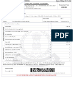 Indian Income Tax Return Acknowledgement 2022-23: Assessment Year