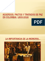 Acuerdos, Pactos y Tratados de Paz en Colombia 1900-2016