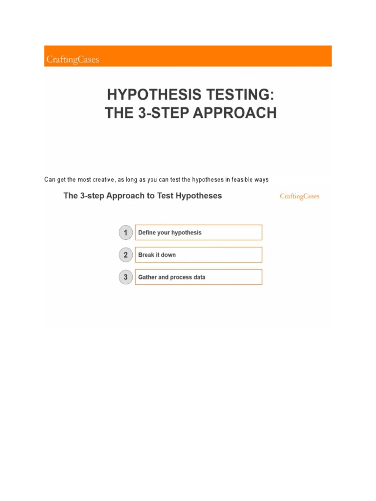Hypothesis Testing Guide for Interviews | PDF