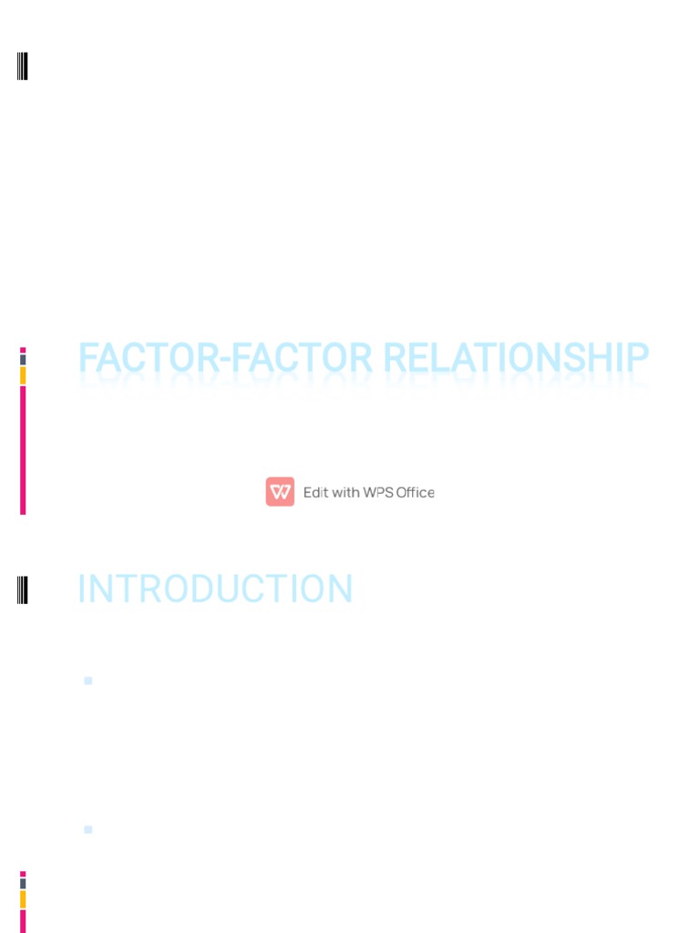 Factor-Factor Relationships in Agriculture | PDF | Factors Of ...