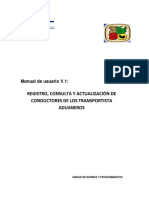 Manual Del Registro de Conductores de Los Transportistas V 1