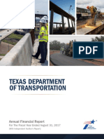 Texas Department of Transportation: Annual Financial Report