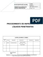 Procedimiento de Líquidos Penetrantes - Peruvian