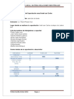 Plan de Capacitación anual hotel san Carlos