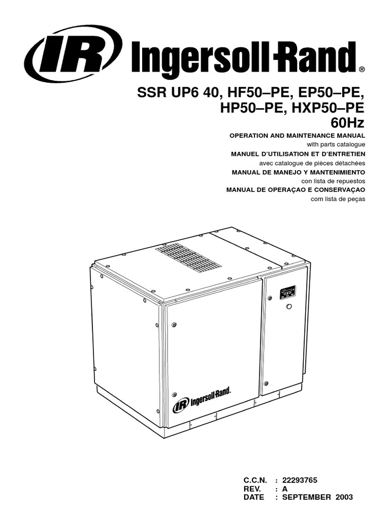 Ingersoll Rand UP6 50PEI Manual de Partes PDF Valve Manufactured