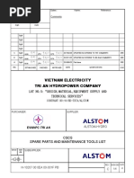 H-10207 00 0ea00-001f PB-CSCS Spare Parts and Maintenance Tools List - C