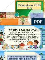 Education 2015: Maricel N. Garlitos Discussant