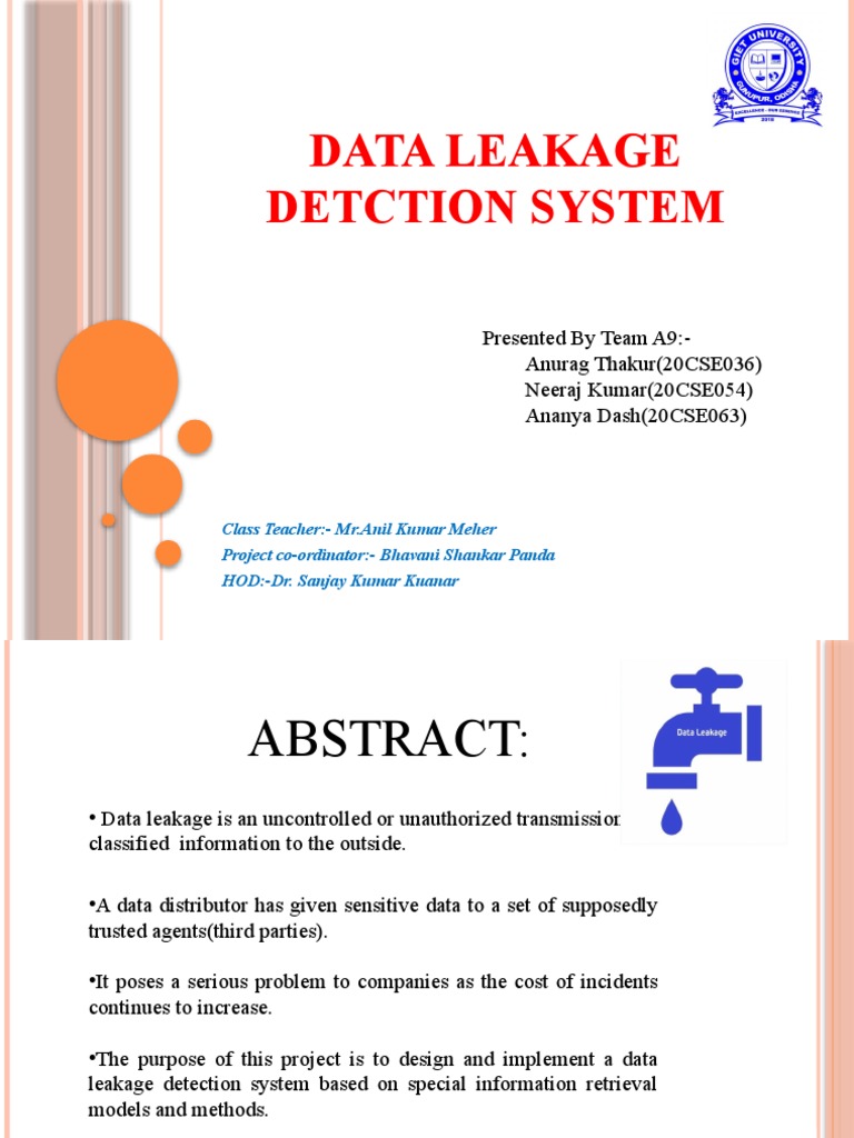 Data Leakage Detection System PDF Microsoft Visual Studio
