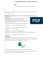 Chapitre1 Intégrales Simples Doubles Et Triples