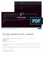 0x2 Shell Reverse TCP IPV6 Linux-X86