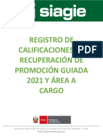 Reg. Cal. Rec. PG 2021 y Area A Cargo