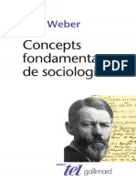 Concepts Fondamentaux de Sociologie - Max Weber - Weber - Max