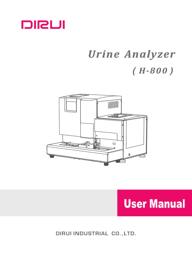 H-800 Urine Analyzer User Manual | PDF | Reflection (Physics) | Barcode