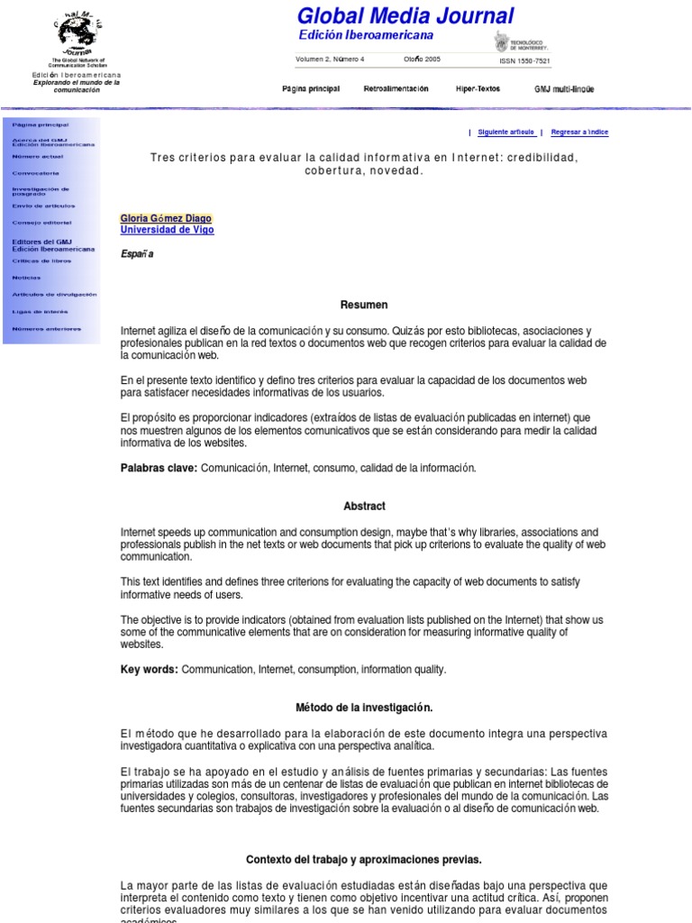 Tres Criterios PDF Red mundial y web