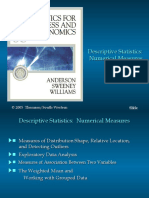 Descriptive Stats Numerical Measures B