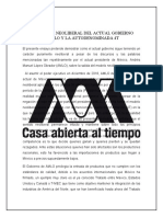 EL CARÁCTER NEOLIBERAL DEL ACTUAL GOBIERNO DE AMLO Y LA AUTODENOMINADA 4T